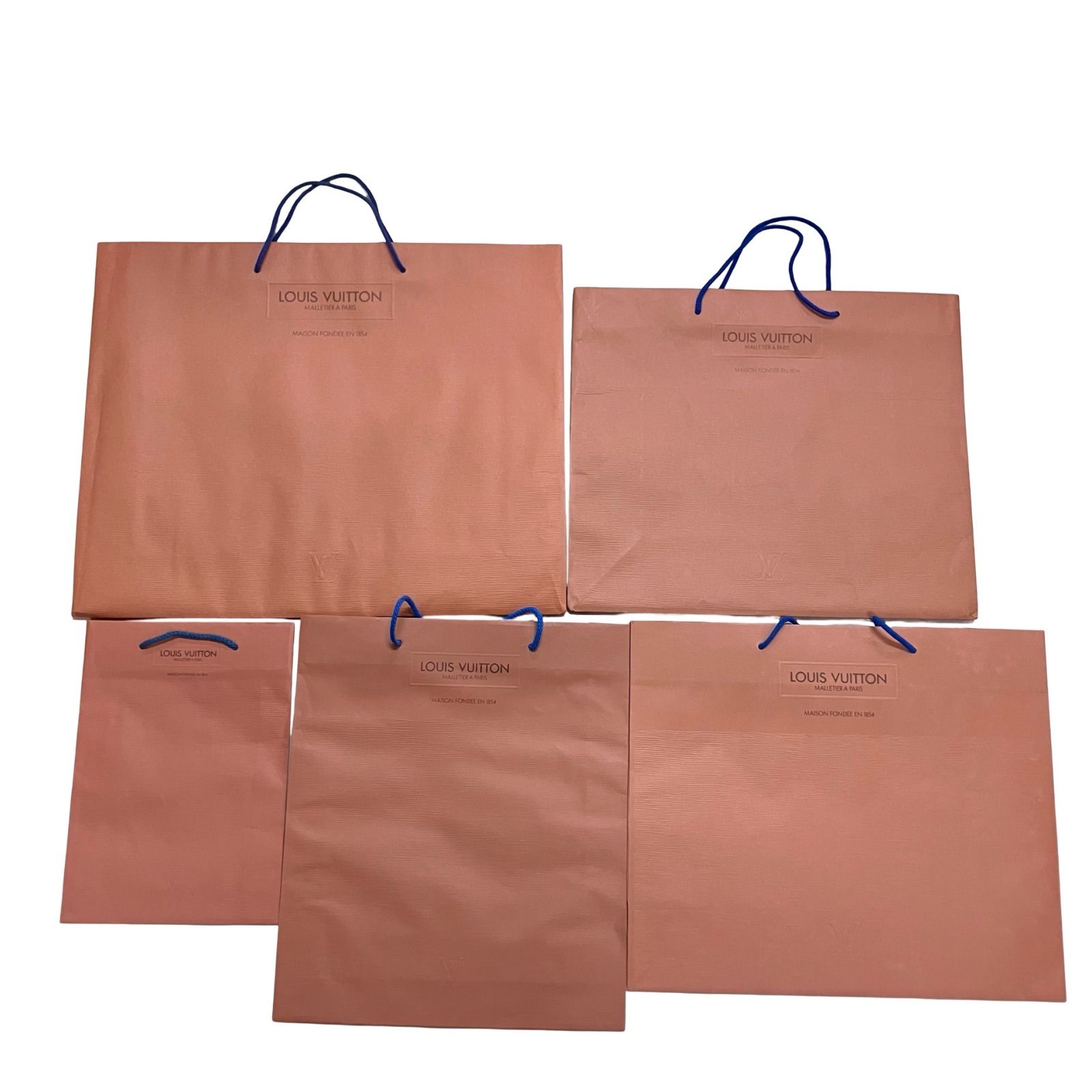 LOUIS VUITTON ルイヴィトン 茶 ブラウン 紙袋 5枚セット ショップ袋