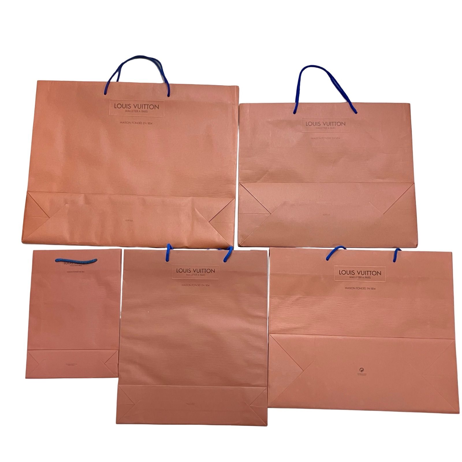 LOUIS VUITTON ルイヴィトン 茶 ブラウン 紙袋 5枚セット ショップ袋