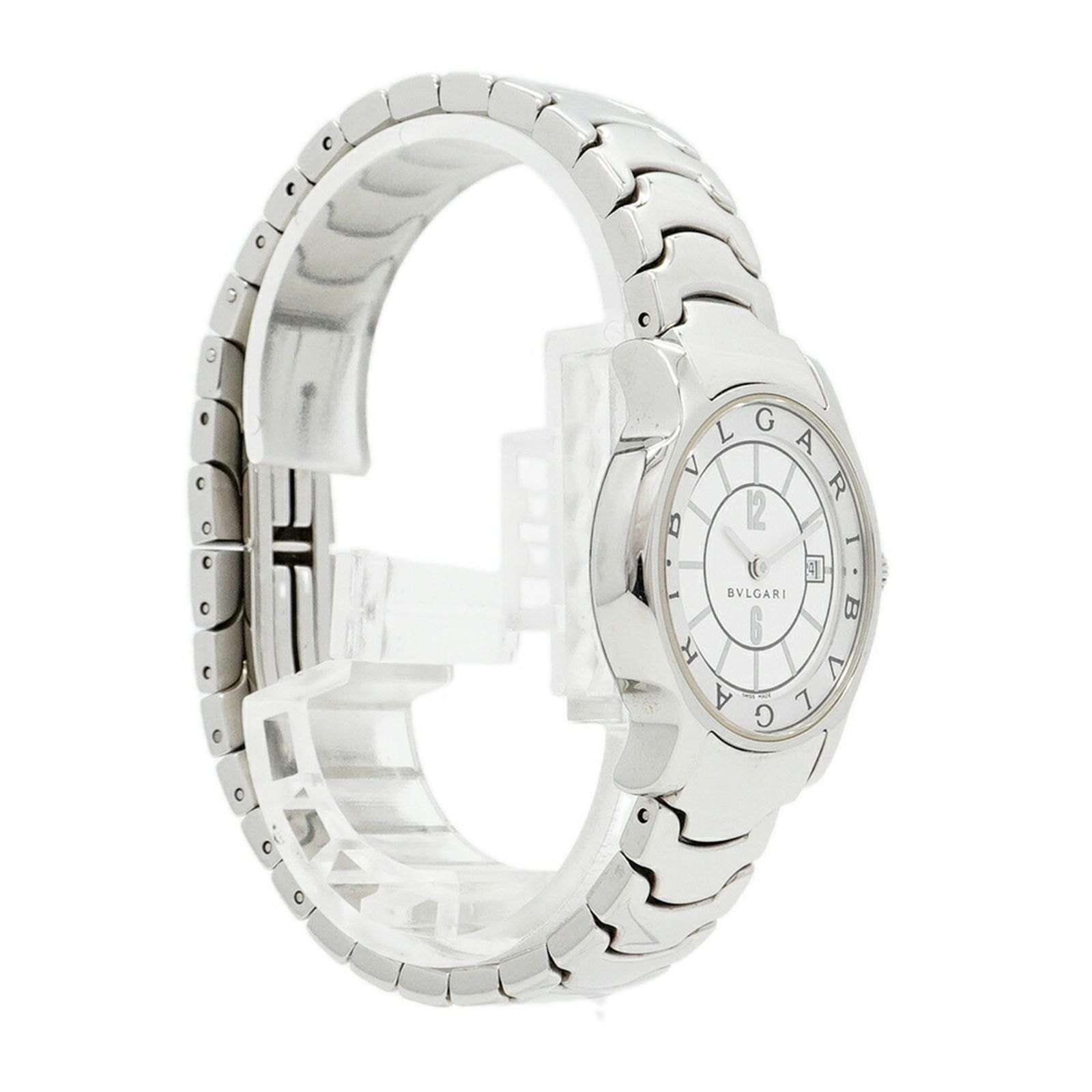 ブルガリ ソロテンポ ST29S シルバー文字盤腕時計 レディース - メルカリ