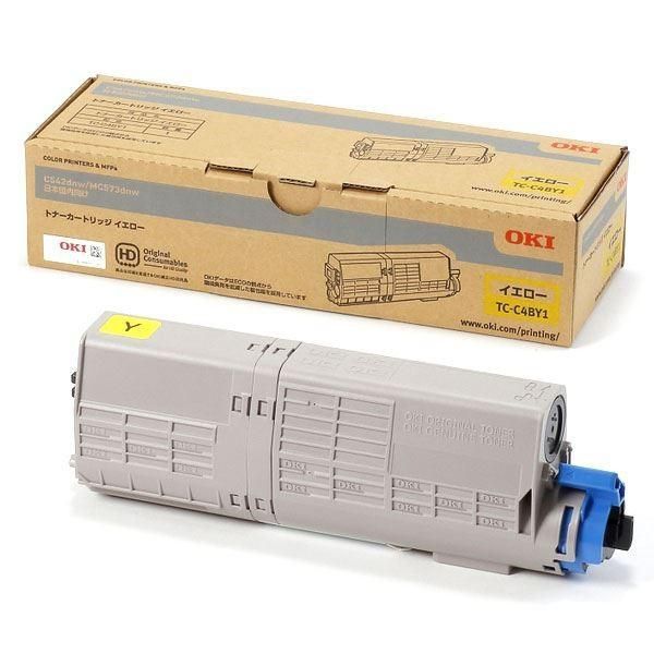 純正品〕OKI 沖電気 トナーカートリッジ〔TC-C4BY1 イエロー〕 - メルカリ