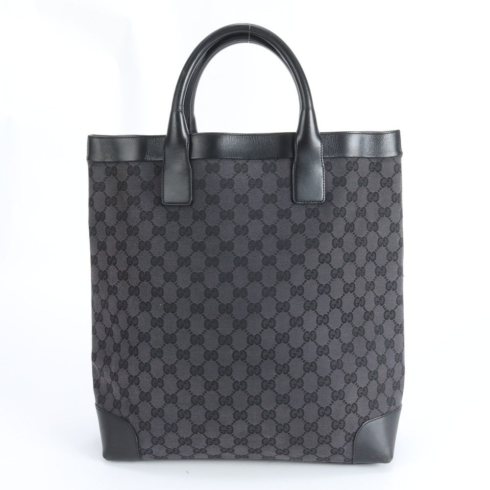 美品 グッチ GG キャンバス 002-1121 レザー トート バッグ ショルダー