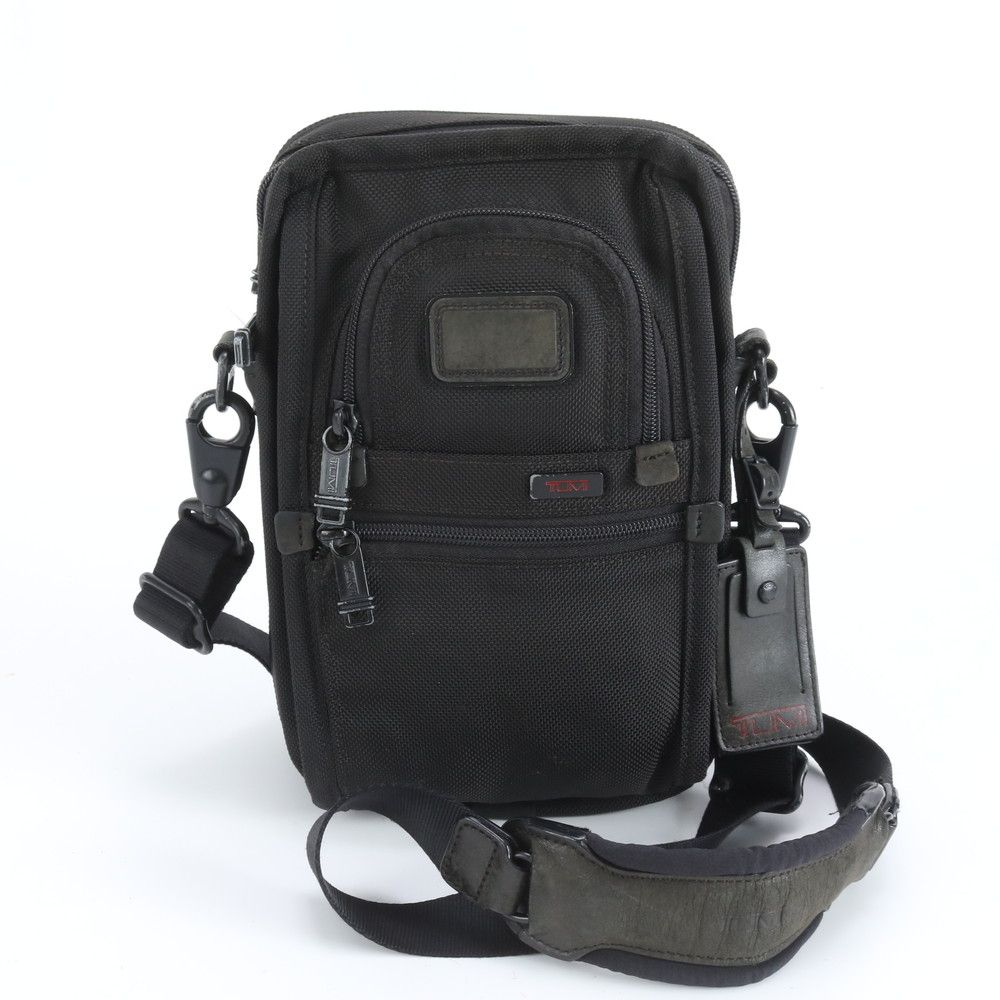 美品 TUMI トゥミ 22102DH レザー ナイロン ショルダーバッグ 斜め掛け 