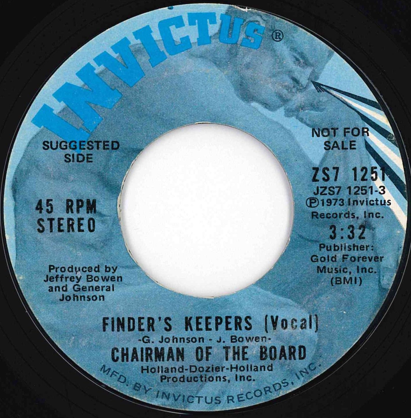 Chairman Of The Board Finder's Keepers / (Instrumental) Invictus