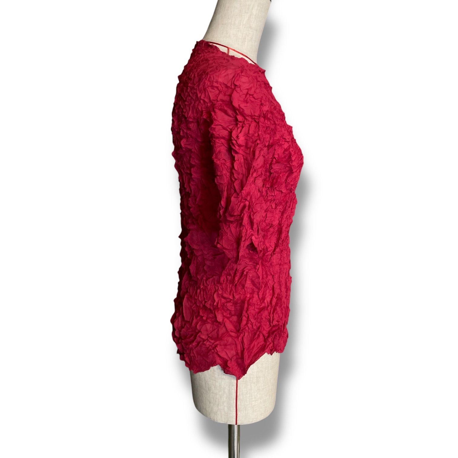 ISSEY MIYAKE イッセイミヤケ 3Dプリーツ半袖 トップス ストレッチ