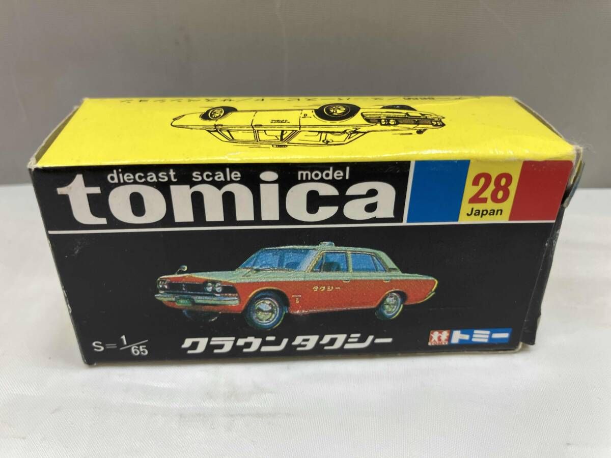 現状品 トミカ No.28 トヨタ クラウン タクシー やまぶき色×オレンジ