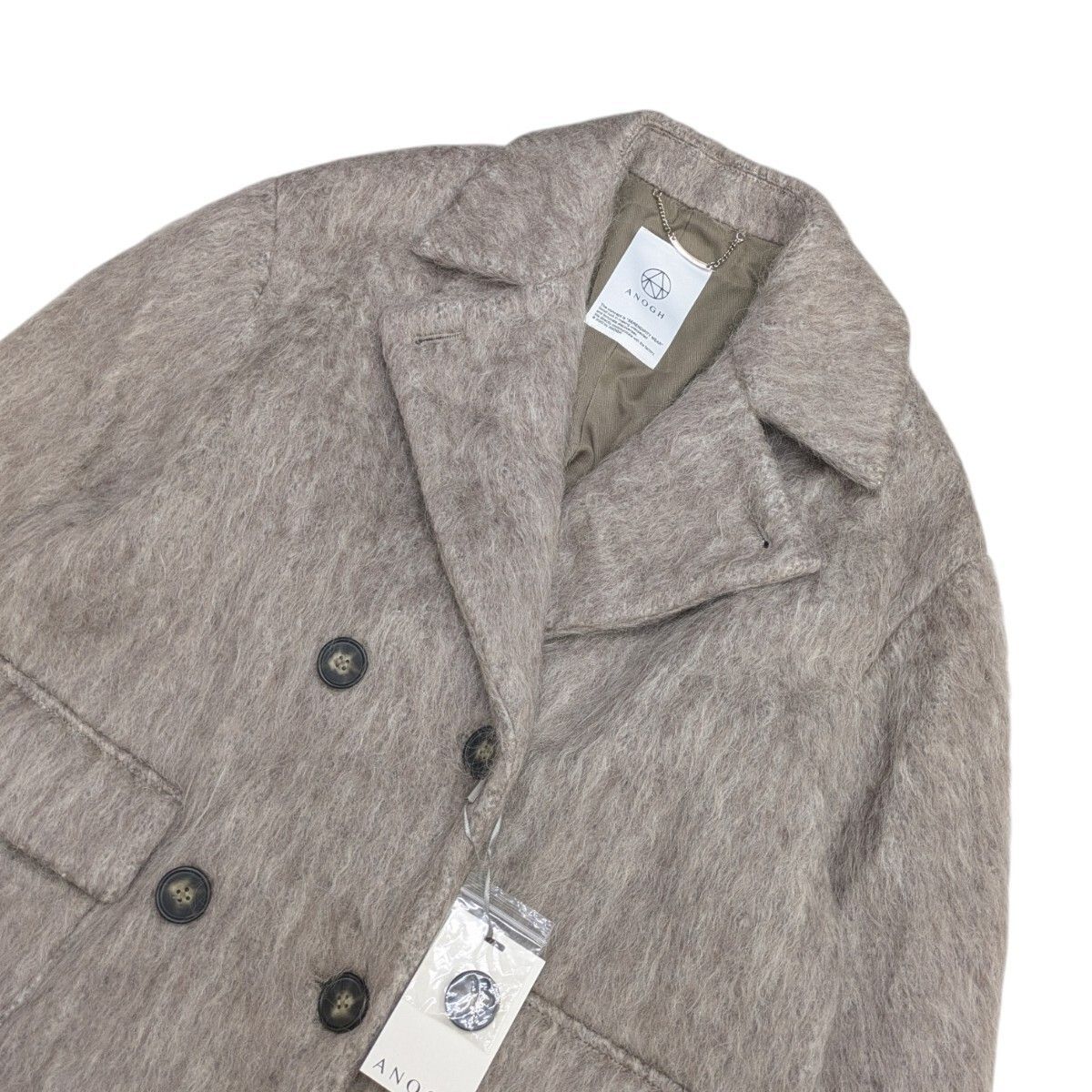未使用品 ANOGH アノフ 23FW WOOL SHAGGY JACKET COART ウールシャギー