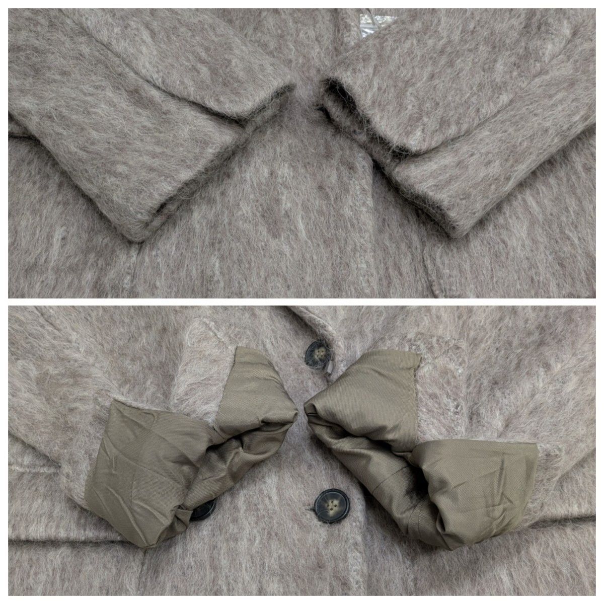未使用品 ANOGH アノフ 23FW WOOL SHAGGY JACKET COART ウールシャギー
