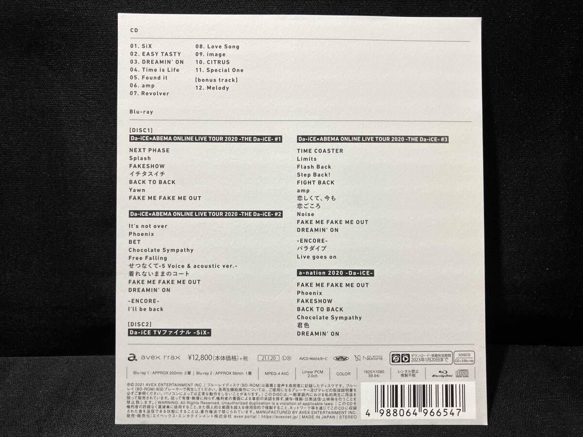 Da-iCE CD SiX(初回生産限定スペシャルBOX仕様)(2Blu-ray Disc付