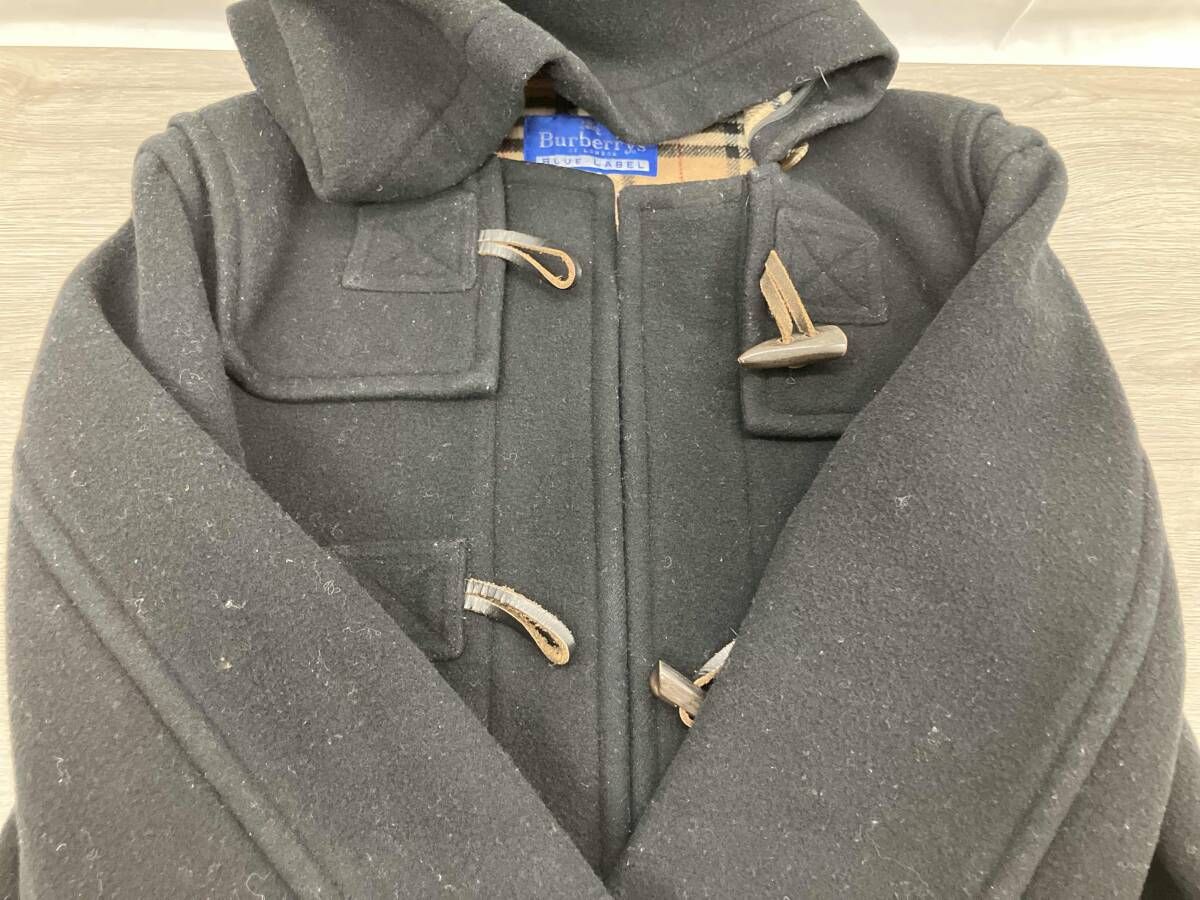 Burberry BLUE LABEL ダッフルコート 表記サイズ38 ブラック - メルカリ