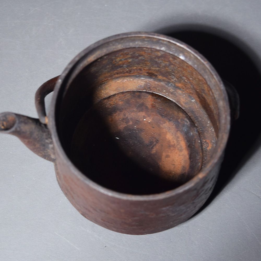 南部鉄器 茶器 急須 鉄瓶 桜皮寸筒 レトロ 昭和レトロ 茶道具 煎茶