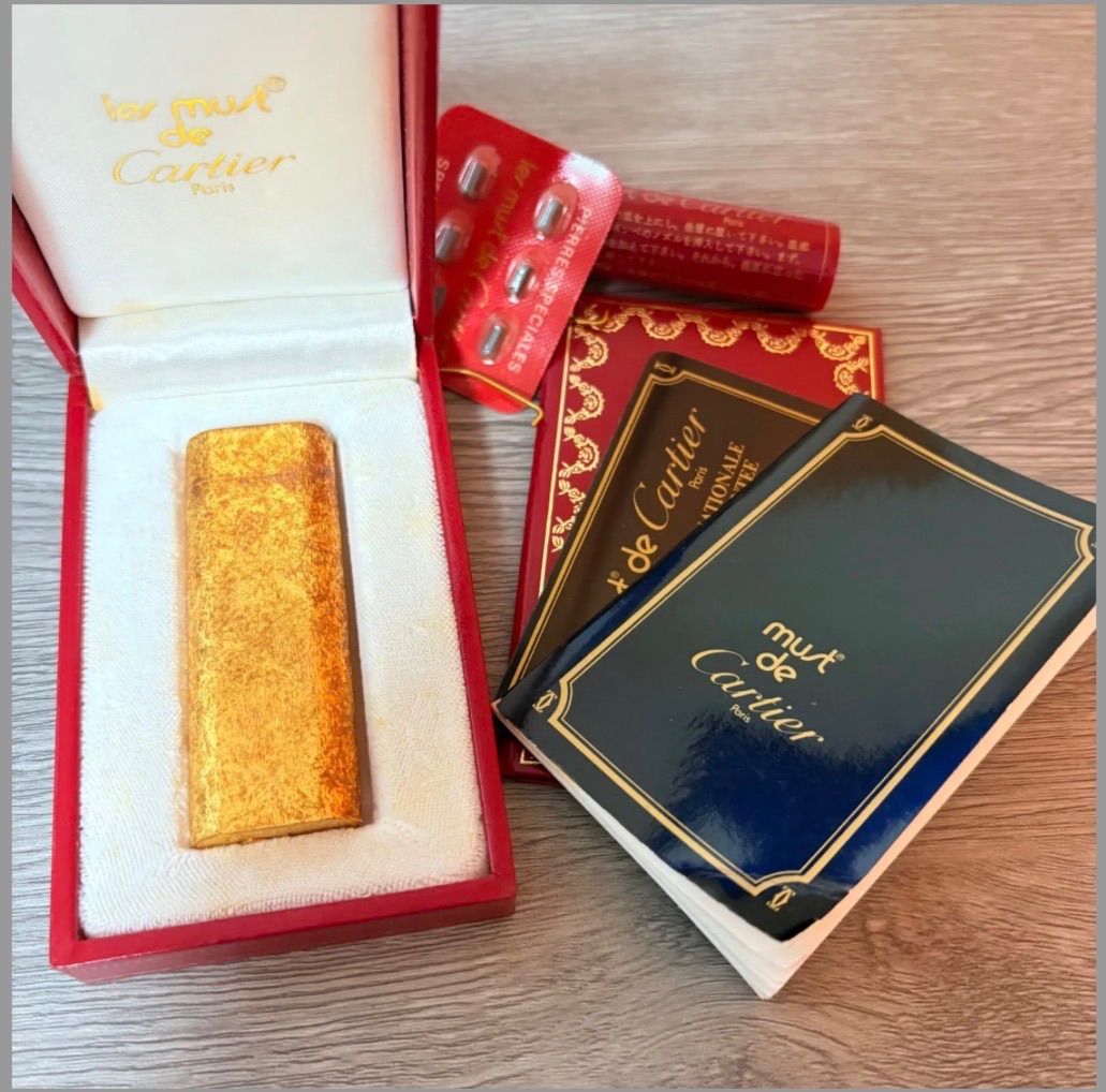 着火確認済 カルティエ Cartier ガスライター ゴールド - メルカリ