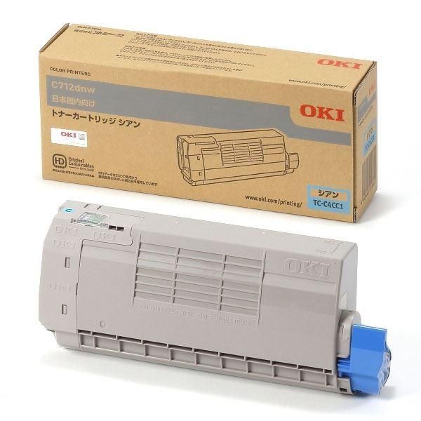 純正品〕 OKI TC-C4CC1 トナーカートリッジ シアン トナーカートリッジ