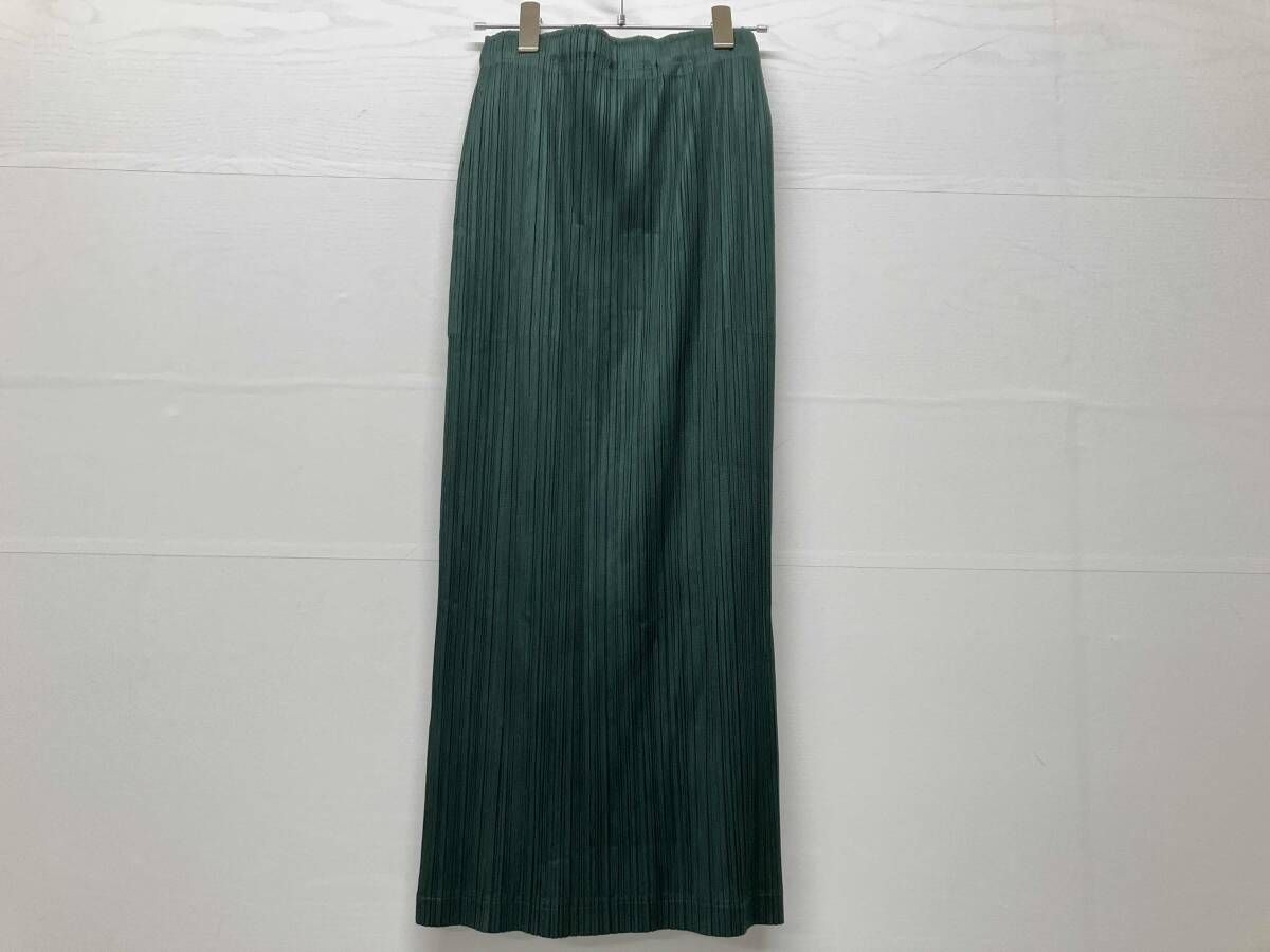 PLEATS PLEASE プリーツプリーズ ロングスカート PP51JG374 グリーン