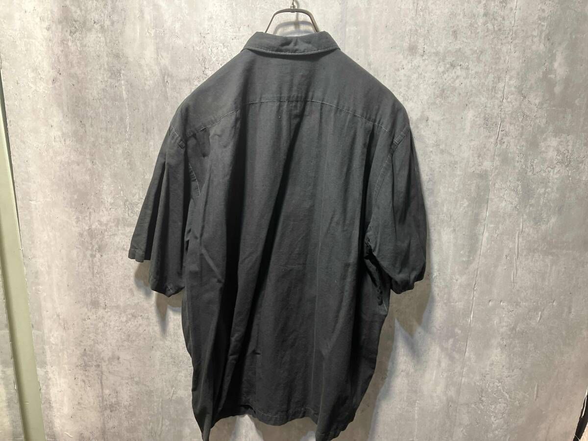90s COMME des GARCONS HOMME 製品染めステッチデザインオープンカラー