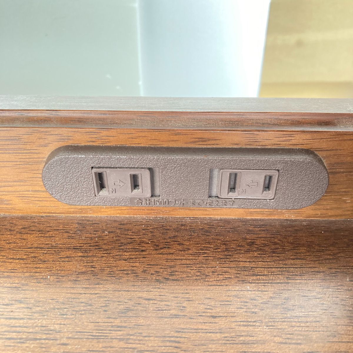 マルニ木工 ROYAL 地中海 電話台 FAX台 花台 キャビネット コンセント2