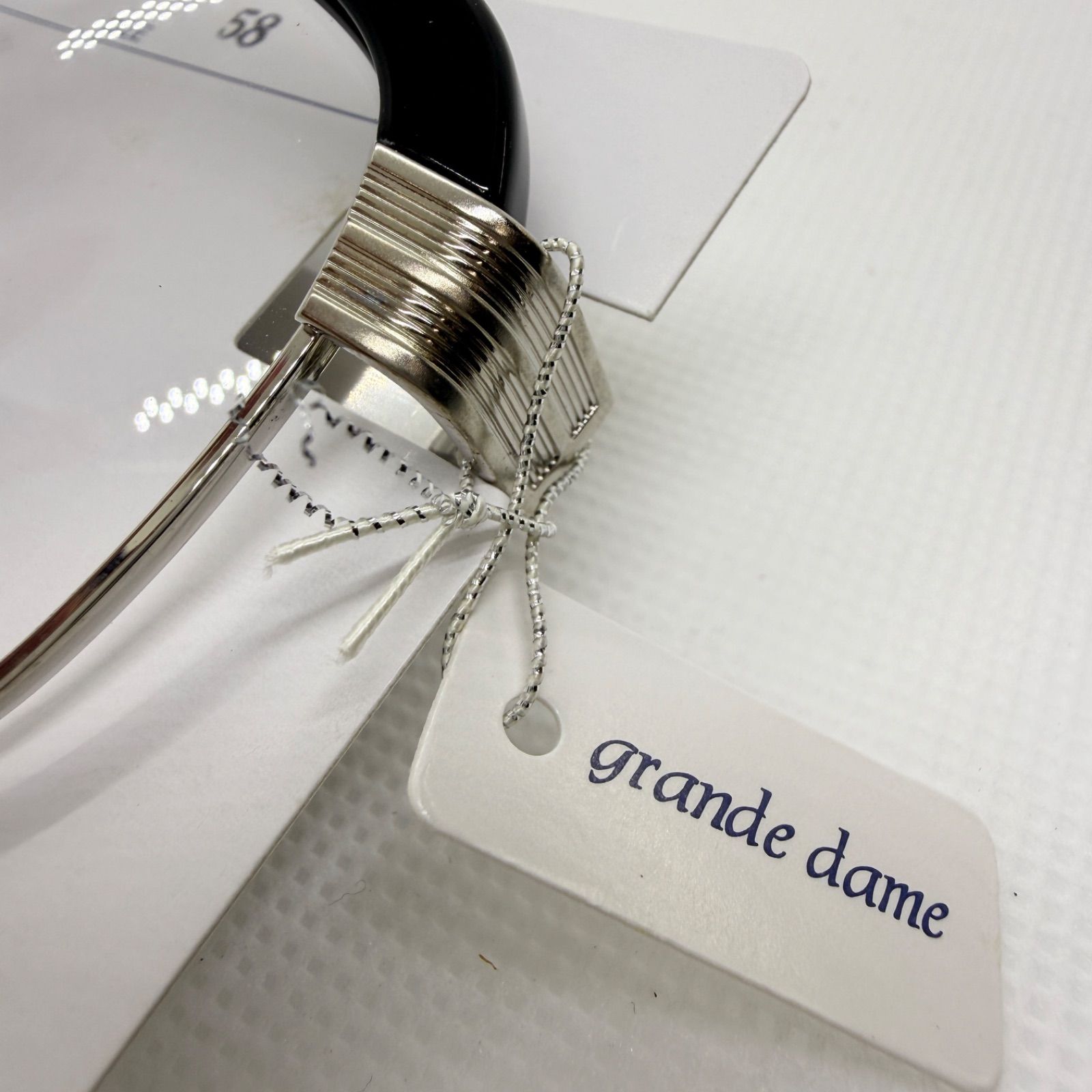 TITAN-P 鯖江 グランダム grande dame メガネ 眼鏡 フレーム 未使用】鯖江製 grande dame サーモント メガネフレーム チタン 日本製