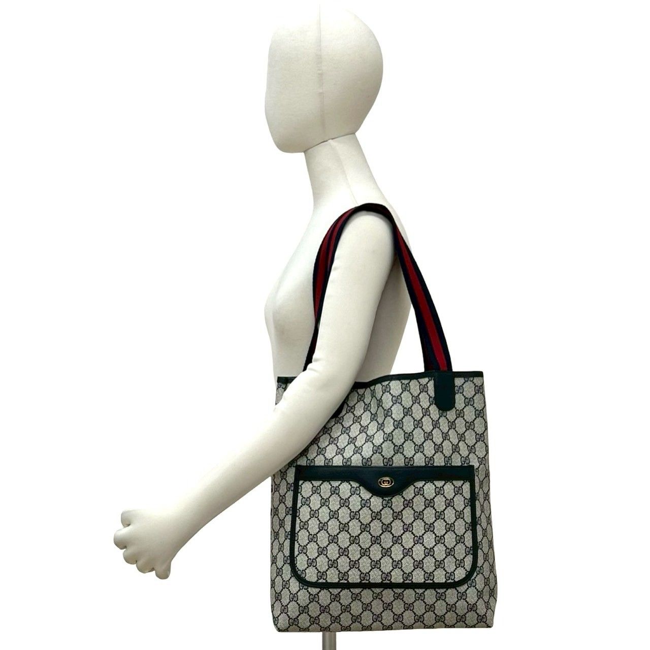 極 美品 GUCCI グッチ オールドグッチ ヴィンテージ シェリーライン GG