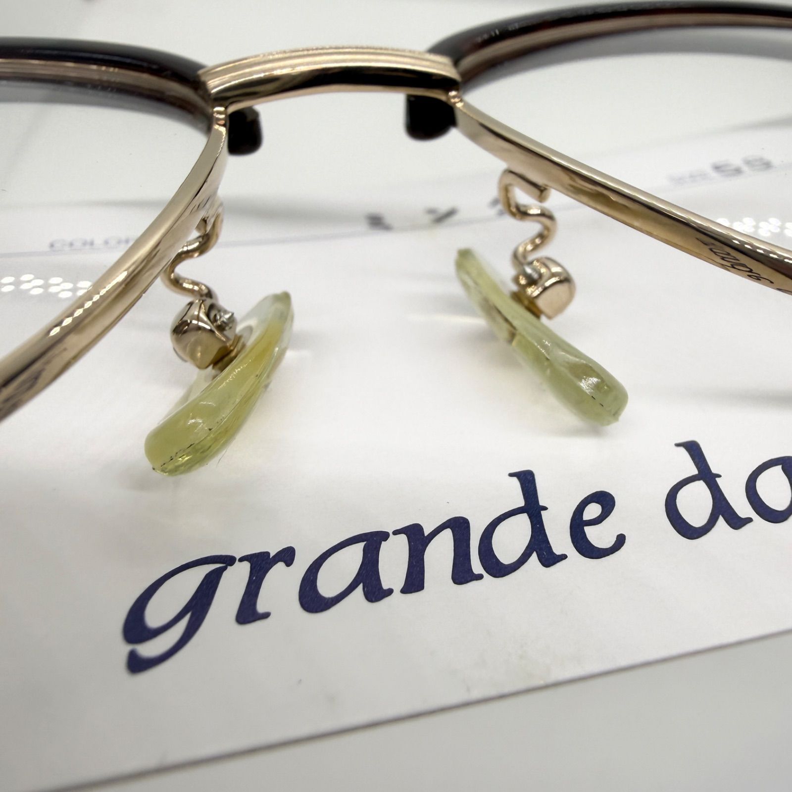 未使用】鯖江製 grande dame サーモント メガネフレーム チタン 日本製
