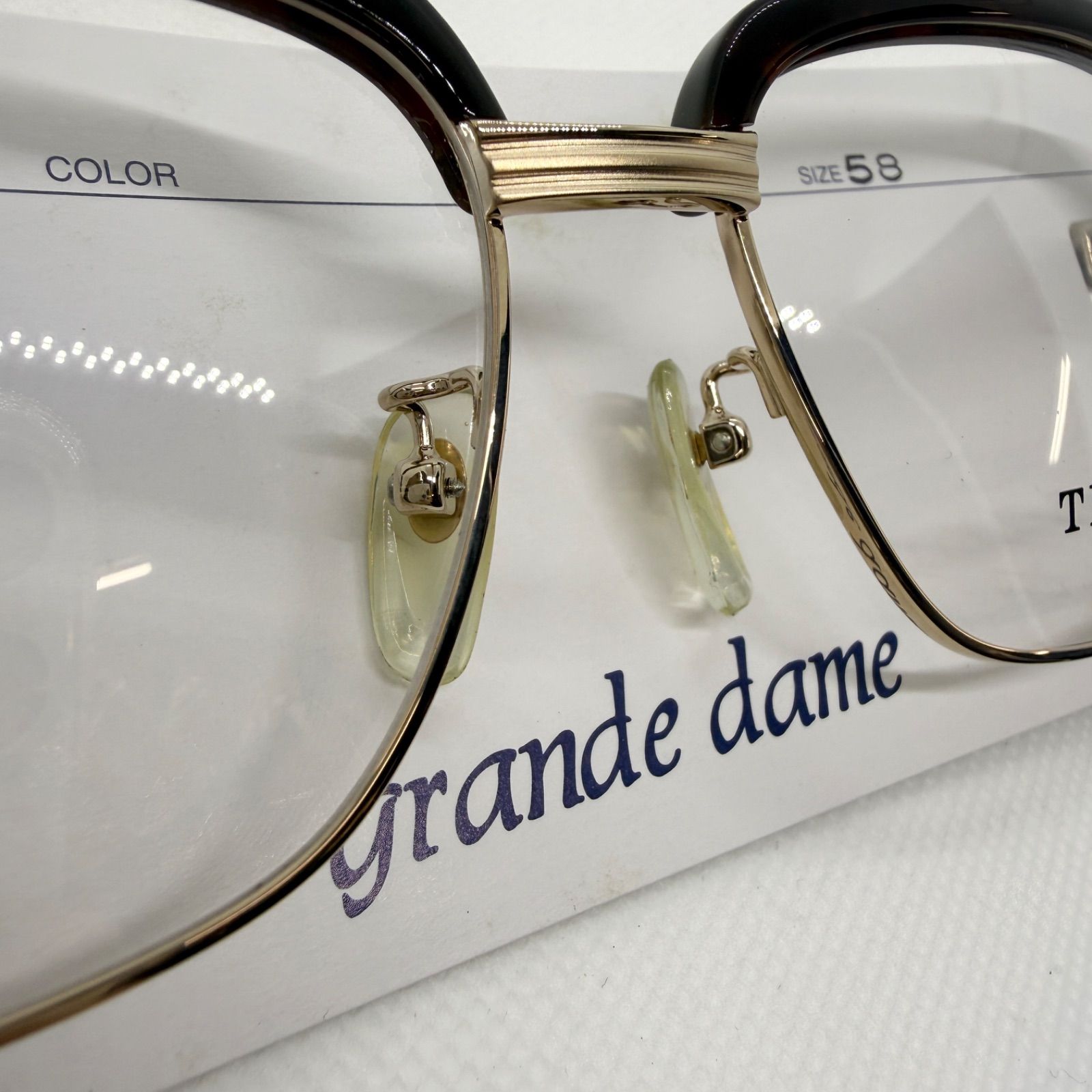 未使用】鯖江製 grande dame サーモント メガネフレーム チタン 日本製