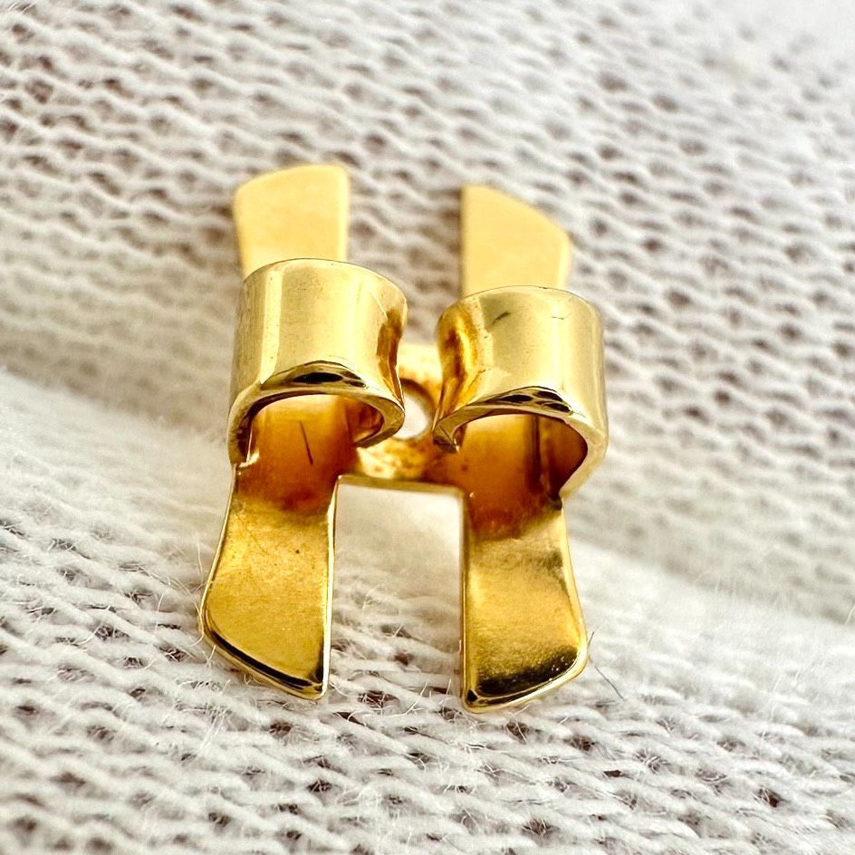 HERMES ゴールドピアス(両耳) メンズ HERMES ゴールドピアス(両耳)