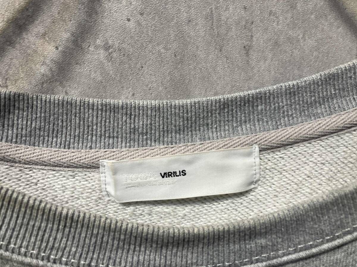 22ss TOGA VIRILIS カットワークススウェット サイズ48 トーガ ビ 