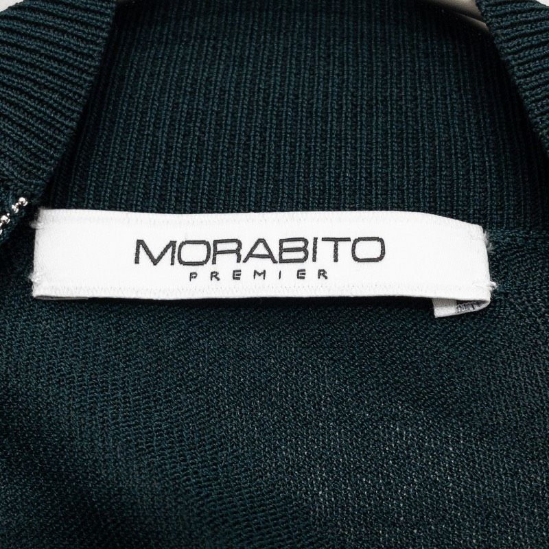 MORABITO PREMIER モラビト プルミエ ロングカーディガン モニーレ装飾