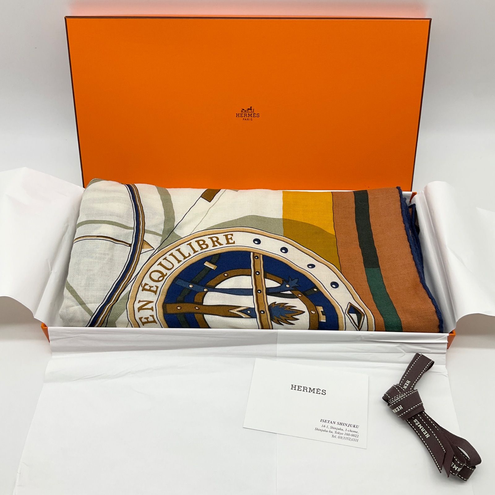 HERMES エルメス カレジェアン カレ140 VOITURES EN EQUILIBRE