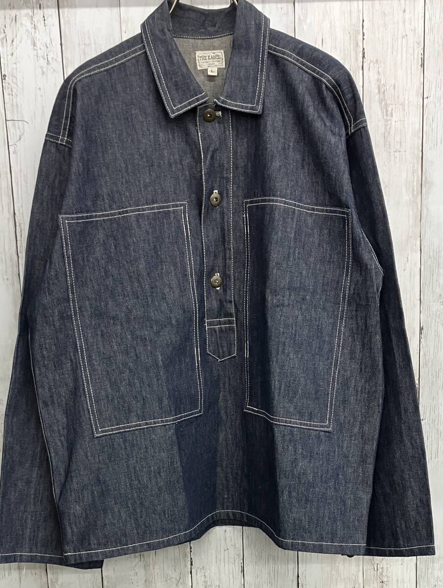 THE RANCH デニムプルオーバー 長袖シャツ USA製 size L - メルカリ