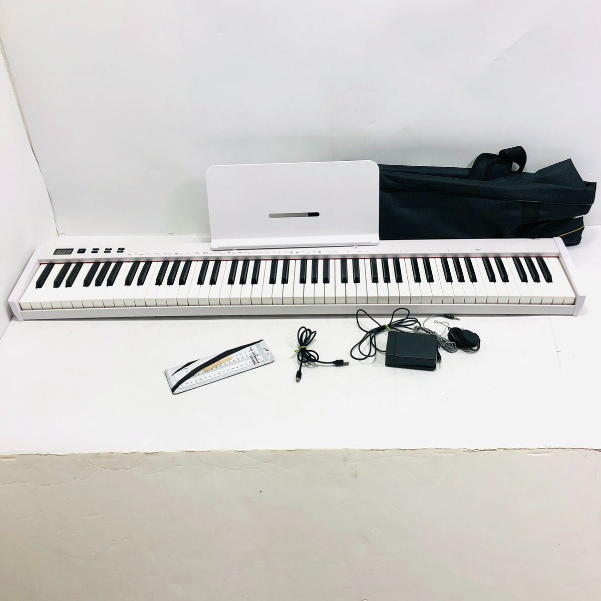 ニコマク NikoMaku 電子ピアノ SWAN-S ホワイト 充電式 初心者 練習用