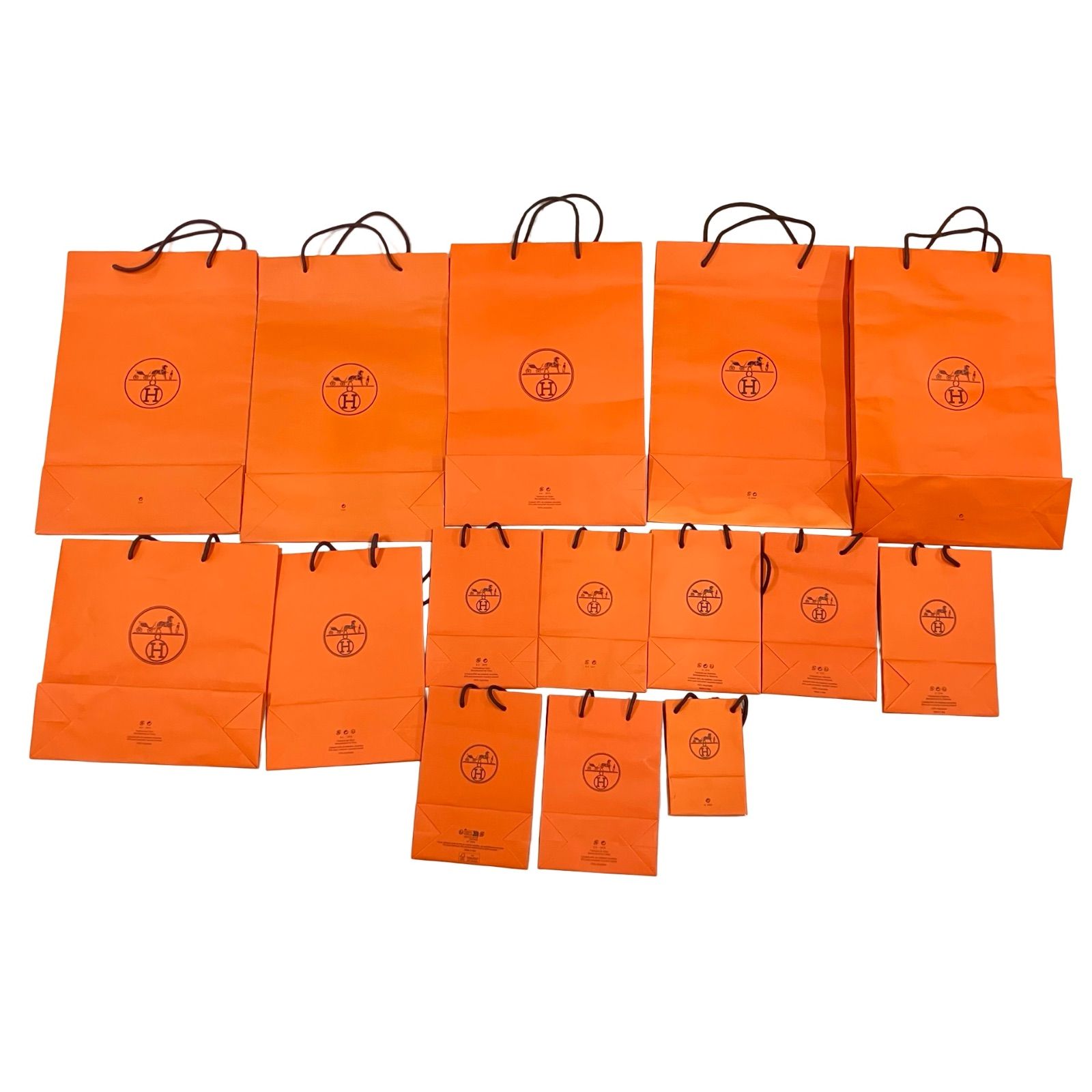 HERMES エルメス 紙袋 15枚セット ショップ袋 ショッパー【Z1778