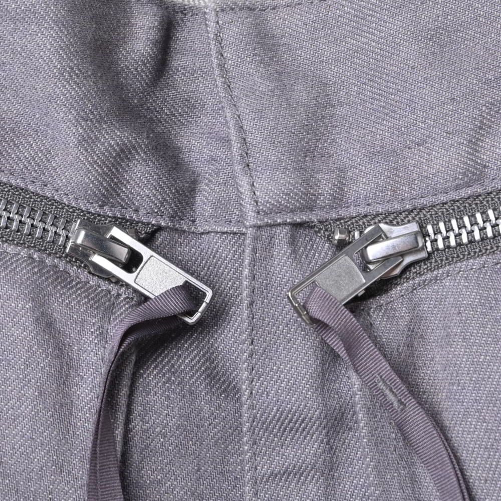 ALMOSTBLACK 2way レイヤード デニムパンツ ALMOSTBLACK 2way レイヤード デニムパンツ - グレー オールモスト