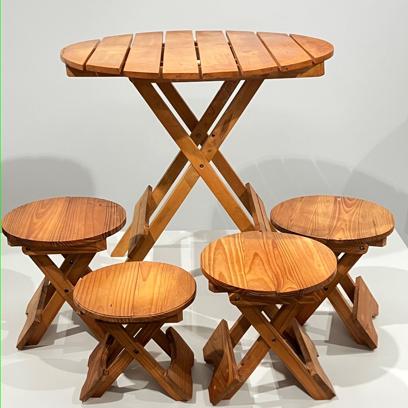 折りたたみ式 テーブル チェア セット 木製 アウトドア ガーデニング