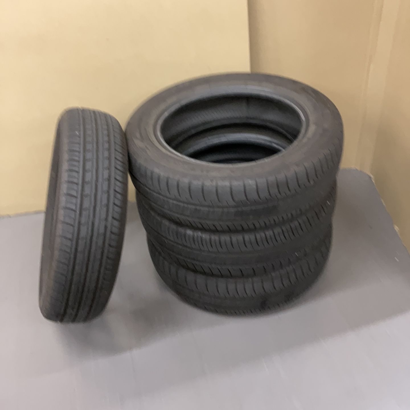 155/65R14 ENASAVE & BluEarthタイヤ4本混成セット 2025年製【中古