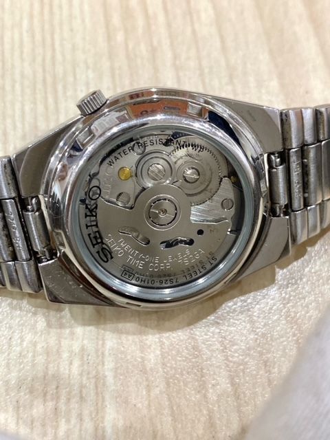 稼働品 SEIKO 5 セイコー 7S26-01V0 AT automatic 自動巻 オートマ 裏