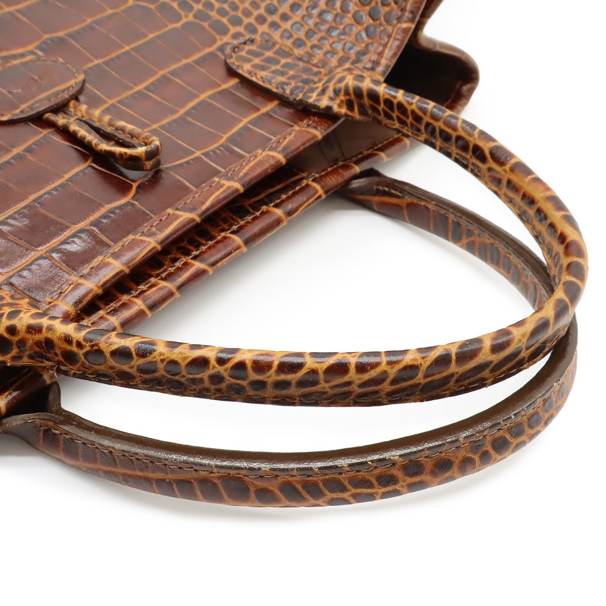 LONGCHAMP ロンシャン ロゾ トートバッグ ハンドバッグ クロコ調