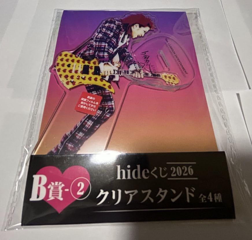 hide ヒデ X JAPAN くじ 2026 B賞 アクスタ アクリルスタンド クリア