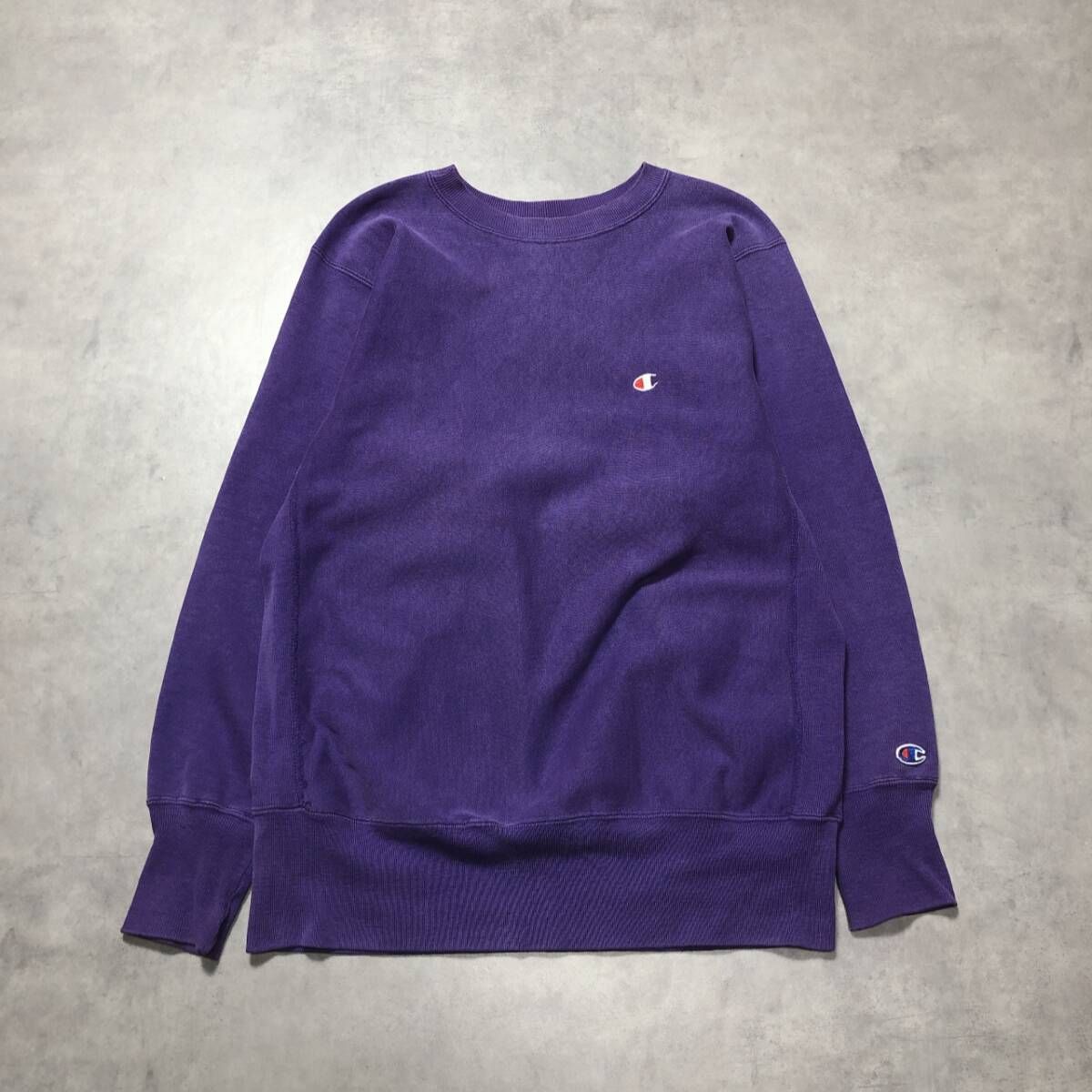 GQ4838◇Champion : USA製 90's 刺繍タグ リバースウィーブ◇L