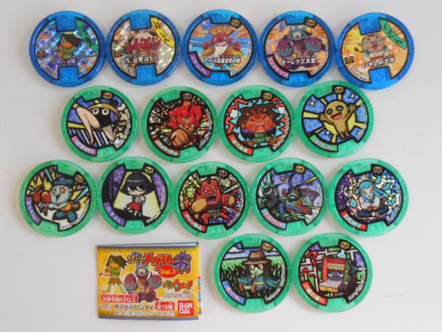 ♯Kht18FZ妖怪ウォッチ妖怪メダル零vol.1全16種 - メルカリ