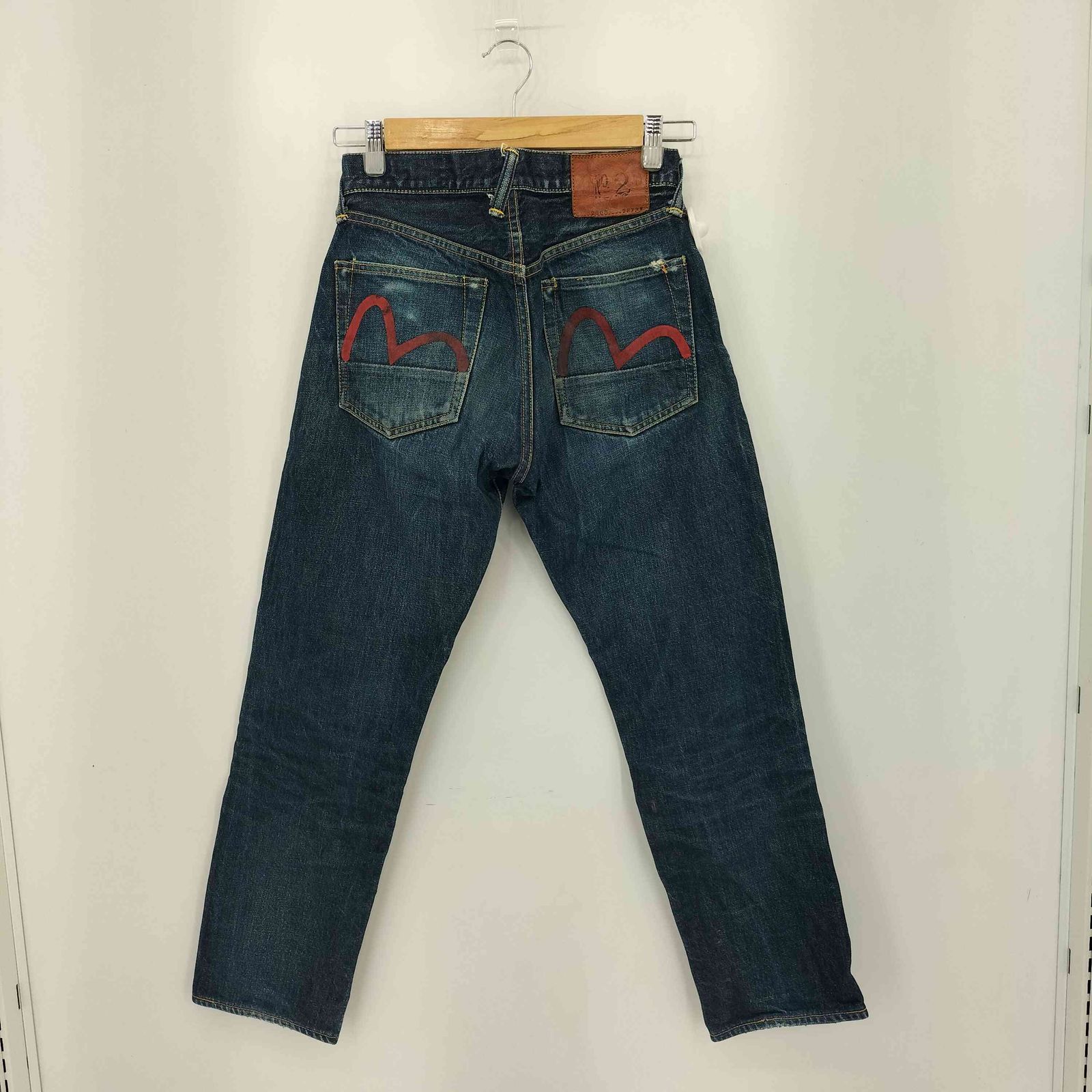 エヴィス EVISU LOT2005 ストレート デニムパンツ レディース 28X35 