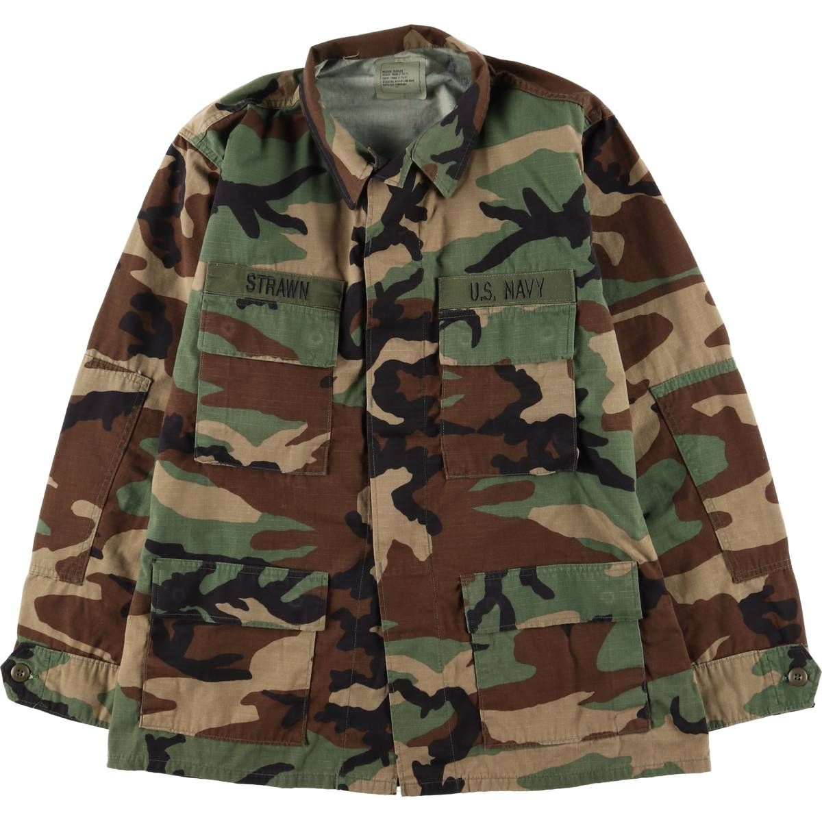 古着 90年代 迷彩柄 ウッドランドカモ リップストップ B.D.U