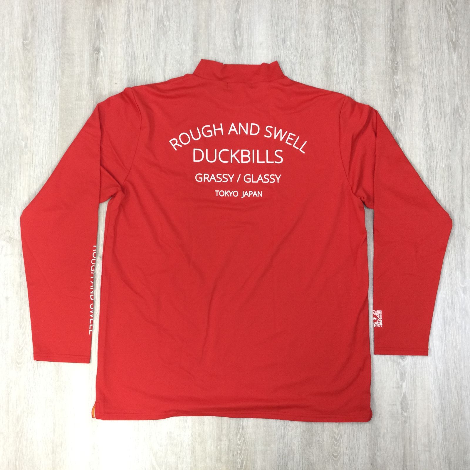 ROUGH&SWELL ラフアンドスウェル ハイネック モックネック 長袖 赤 XL