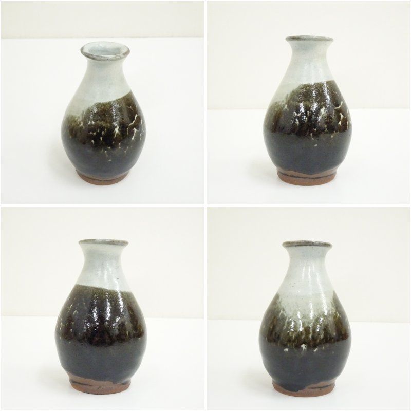 益子焼 濱田晋作造 掛合釉酒器（共箱） おしゃれ かわいい