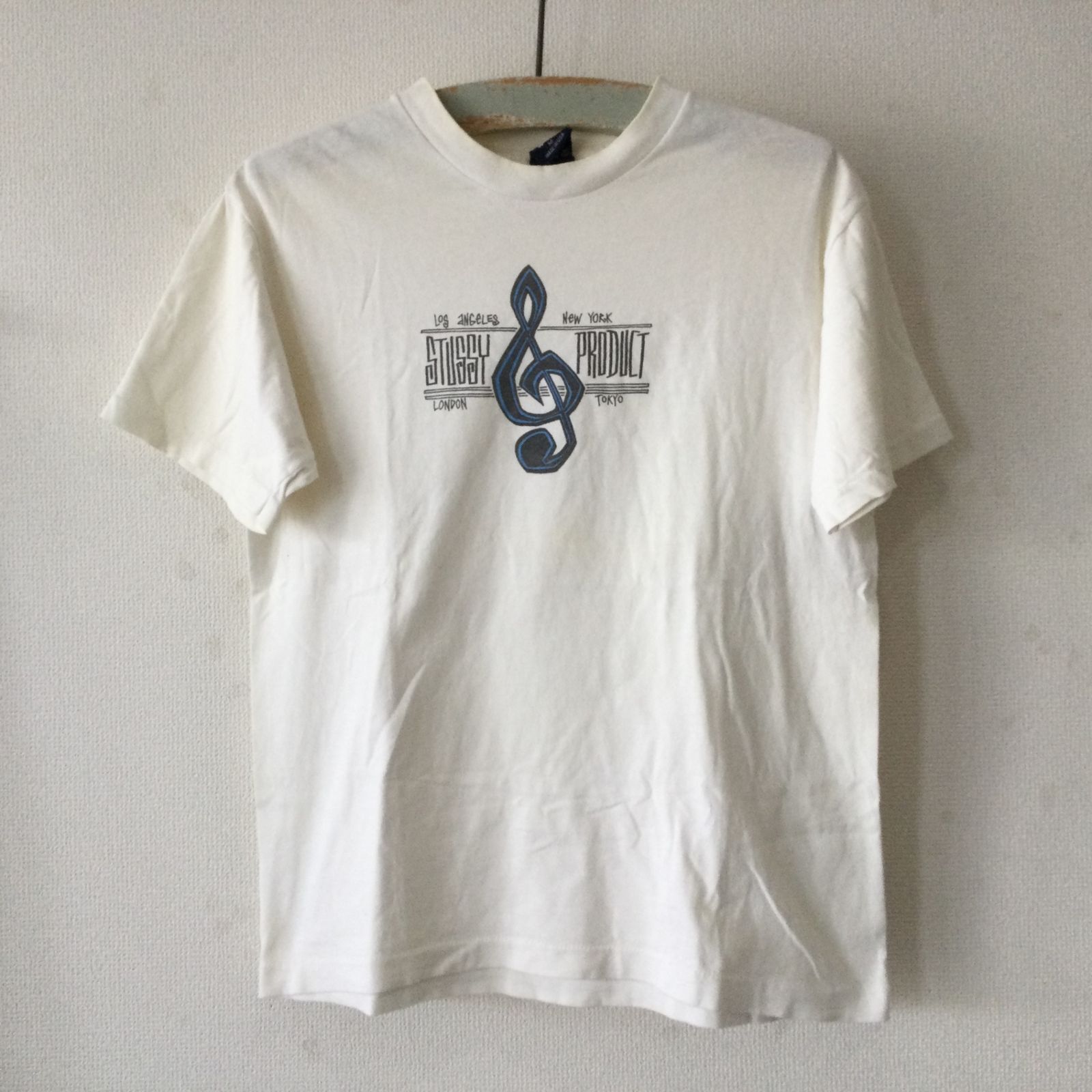 2392 90s OLD STUSSY ステューシー Tシャツ 半袖 USA製 紺タグ M