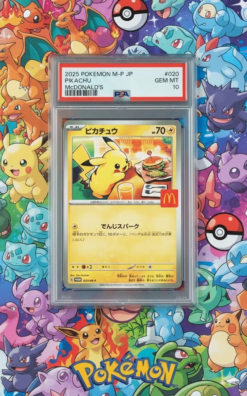 PSA10】マクドナルド ハッピーセット ピカチュウ プロモ M-P 020