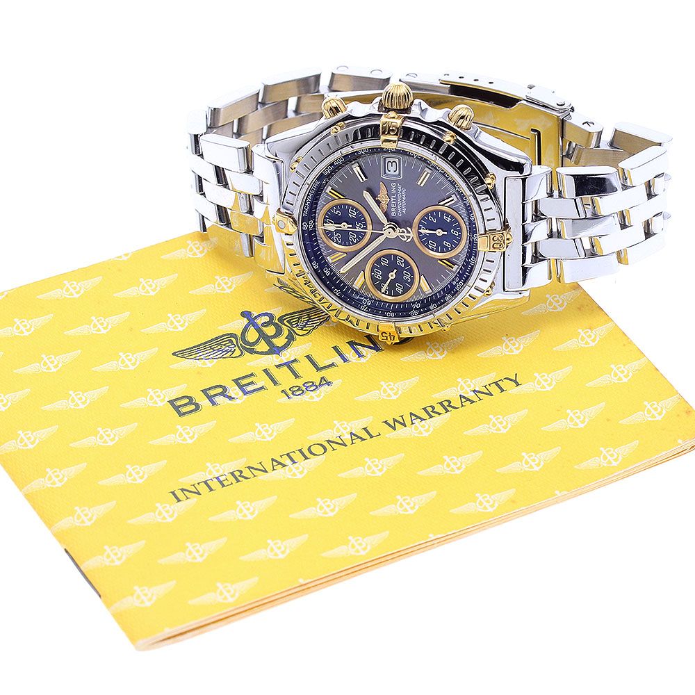  ブライトリング BREITLING B13050.1 クロノマット ビコロ デイト 自動巻き メンズ 保証書付き_923540 ナイロンジャケット 自動巻き時計 腕時計(アナログ)