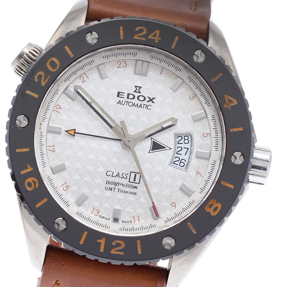 エドックス EDOX 93002-TIN-AIN クラスワン デイト 自動巻き メンズ _922746