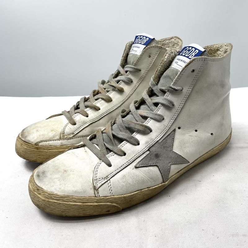 GOLDEN GOOSE FRANCY ホワイト/シルバー サイズ41 スニーカー ゴールデングース[17]