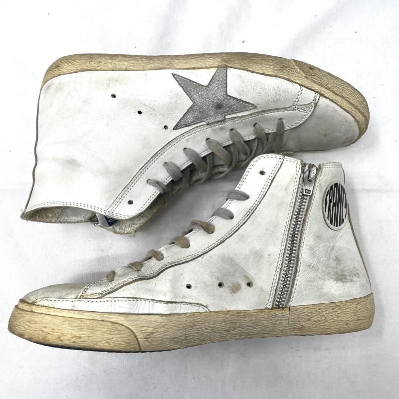 中古】GOLDEN GOOSE FRANCY ホワイト/シルバー サイズ41 スニーカー 