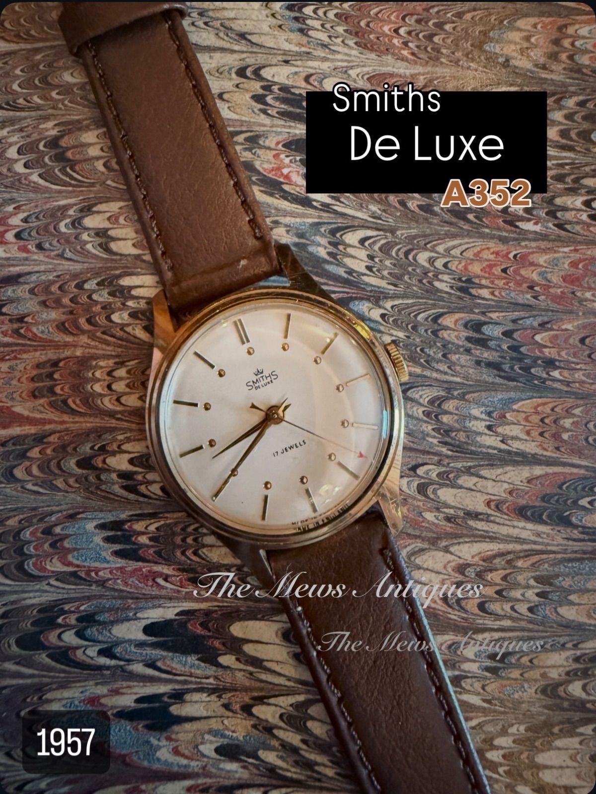 極美品】Smiths De Luxe A352 ｜1957年｜Cal.400 17石｜ - メルカリ