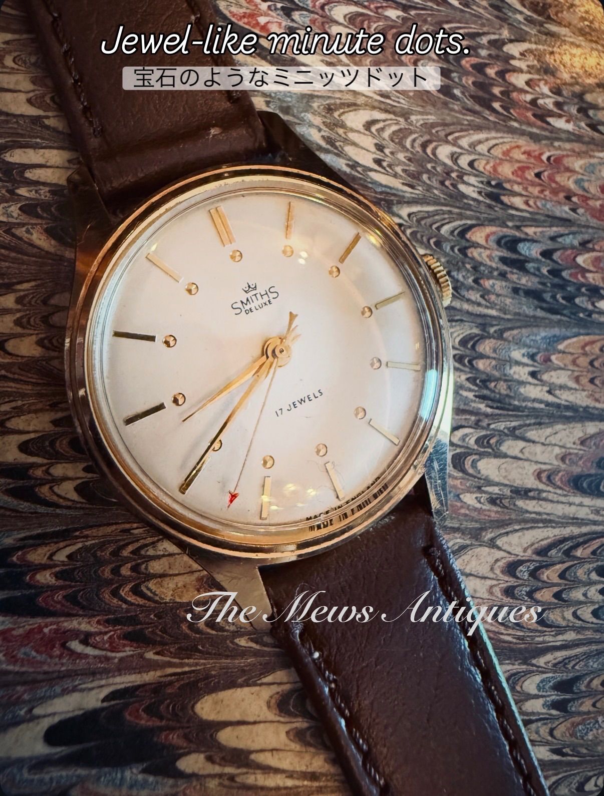 極美品】Smiths De Luxe A352 ｜1957年｜Cal.400 17石｜ - メルカリ